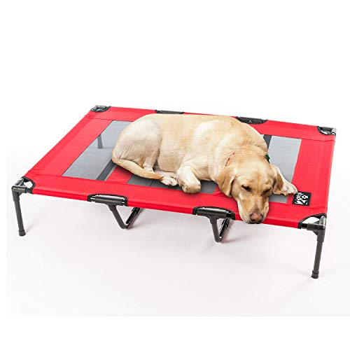 2PET Elevated Cooling Pet Bed, Pet Cot, Dog Bed with Breathable Mesh