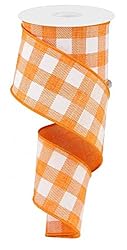 Plaid Check Wired Edge Ribbon - 10 Yards