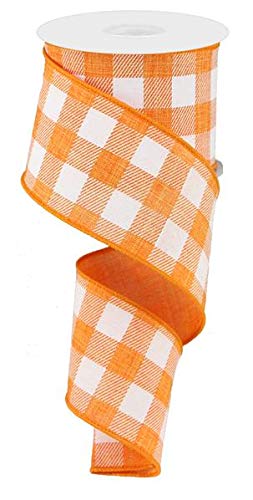 Plaid Check Wired Edge Ribbon - 10 Yards