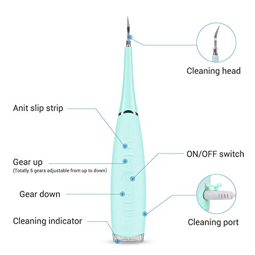 image for COSTOM Electric Dental Calculus Remover, High-Frequency Vibration Tart