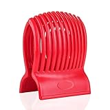 Arc Tomato Slicer (TM) -Amazingly Accurate Tomato Slicer with Firm Grip System -Super Safe and Durable ABS Material -Super Time Saver with Ergonomic Design -Up to 13 Slices -Vibrant Red -714