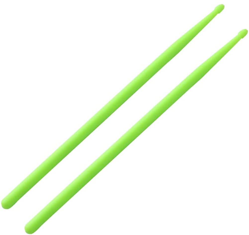 Alnicov Luminous Light Up Drumsticks,1 Pair 5A Fluorescent Drum Sticks for Stage Performance Professional Drummers Beginners(Green)