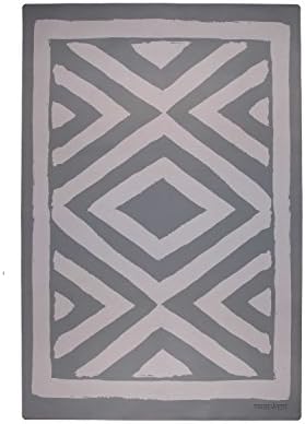 TRIBE WEST Baby Playmat Easy Clean Large Non-Toxic Activity Floor Mat for Crawling Babies, Toddlers, Boy or Girl, Natural Rubber, Durable, Indoor and Outdoor, Designed With Artisans (Arusha Shanga)