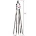 digi-hunter Tanchen Stainless Steel Round Shaped 5 Tine Harpoon Barbed Salmon Ice Fishing Equipment