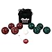 Baden Champions 90mm Bocce Ball Set with Carry Case and Measuring Tape, Red/Green