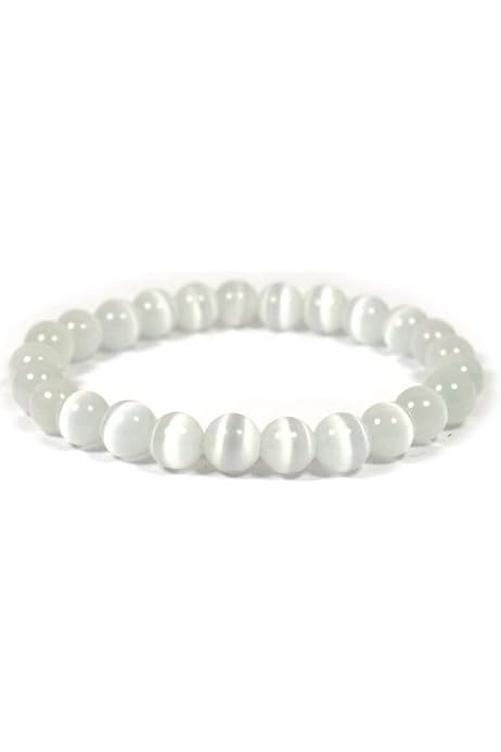 8mm Genuine Tiger Eye Sterling Silver Rosary Bracelet-Bxd - Genuine Semi-Precious Stone Beads