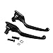 1 Pair Aluminum Ergonomic Designed Brake Clutch Levers Compatible with 08-13 Harley Touring (Matte Black)