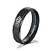 Stainless Steel Her King His Queen Ring His and Hers Couples Engagement Wedding Bands, Black