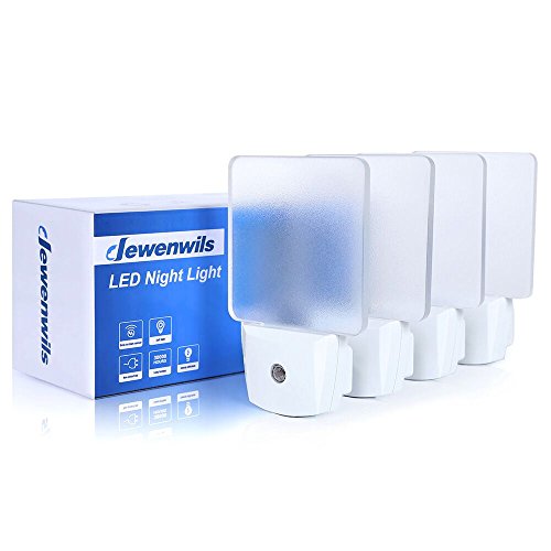 Dewenwils auto led night light plug in wall acrylic lig…