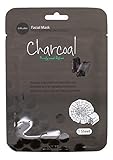Celavi Essence Facial Mask Paper Sheet Korea Skin Care Moisturizing 12 Pack (Charcoal)