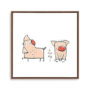 Framed Cartoon Pattern Home Artwork for Children