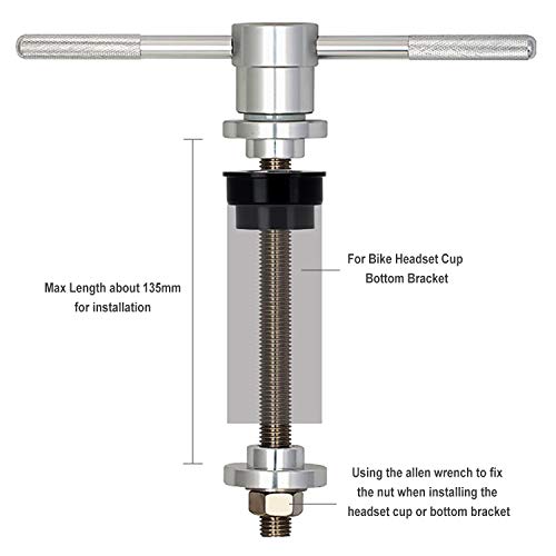 Acekit Bike Headset and Bottom Bracket Press Setting Tool BB Cup Install Tool for BB30 and BB90 - Thumbnail 2