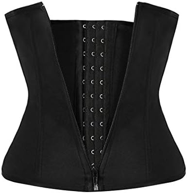 Utara Women's Girdle Waist Training Corset Trimmer Latex Sport Waist Body Shaper Black 2XL