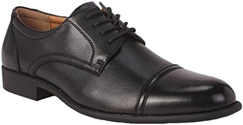 Mens Soft Faux Leather Lace Up Oxford Formal Work Shoes Leather Insole Size UK 6-11