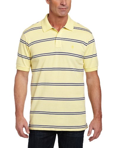 IZOD Men's Short Sleeve Oxford Thin Stripe Polo