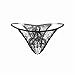 IEason Women Lingerie 2017 Women Lace Crotchless Panties Crotch Thong with Pearls Massaging Underwear (Free Size, Black)