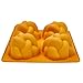 The Kosher Cook Silicone Braided Challah Mold - 4 Small Challettes - Braided Oval Challah Pan - Challah Bread Baking Mold - No Shaping Required