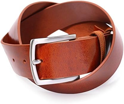 Elliot Rhodes Men's Supple Leather Belt Cognac M