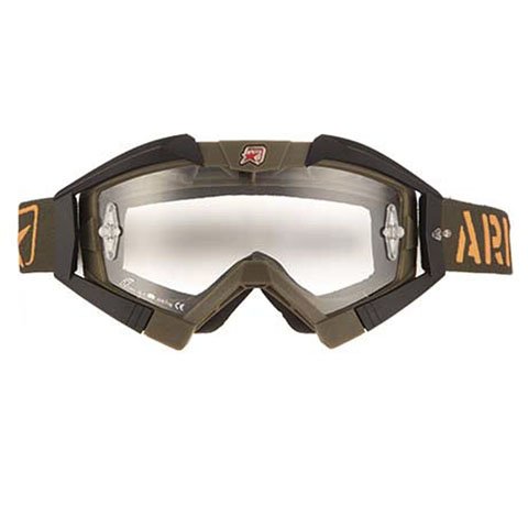 Ariete Unisex-Adult Riding Crows Basic Line MX Goggles (Green, One Size)