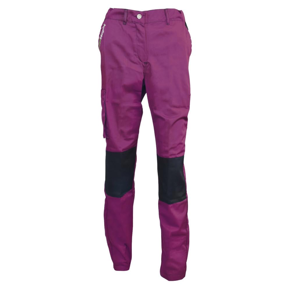 Fashion Sécurité Work Trousers Women Purple Black Durable Comfortable Fashion DIY Gardening Work Trousers