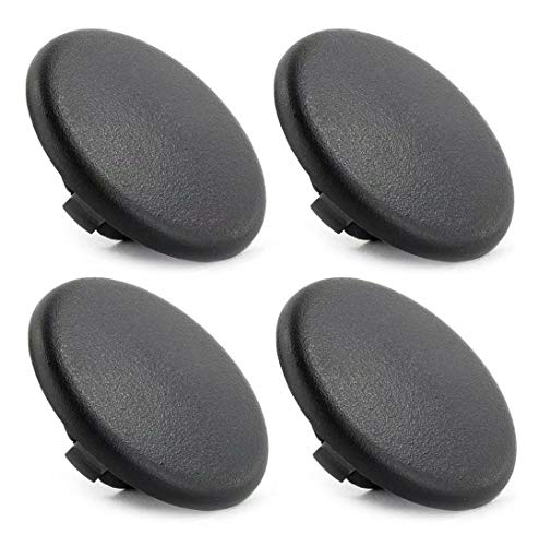 JahyShow 4 Pack Armrest Cap Cover for Select GM Vehicles Pickup Trucks SUVs Arm Rest - Replaces 15279689 Left or Right Rear Bucket Seat Handle Trim Bolt - Black