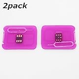 WADJET 2pack RSIM 12 Newest 2018 R-SIM Nano Unlock Card, R-SIM 12 Smart 4G Card Unlock Card Adapter Converter Kits with Tools for IPhoneX 8P 8 7P 7 6SP 6P 6S 6 5C 5S 5