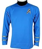 Star Trek Captain Kirk Spock Classic Shirt Costume Uniform TOS (XL, Blue)