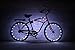 GlowRiders Ultra Bright LED - Bike Wheel Light String (1 pack) - Assorted Colors Bicycle Tire Accessories- Burning Man Accessory (7 Colors In One)