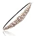 Aprince 3 piece Headbands for Women Headbands Women Hair Rhinestone Headbands Crystal Beaded Headbands for Women Lady Hair Ties Elastic Hair Scrunchies Hair Bobbles Handmade 3 Colors