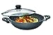 STONELINE Wok With Glass Lid, 32 cm, Anthracite