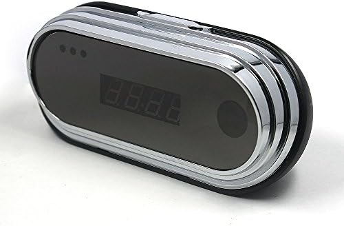 Camclub Wireless Baby Monitor HD Motion Detected Camera Hidden in Alarm Clock with Remote Control(Local Recording in a Loop.Free 8G Micro SD Card)
