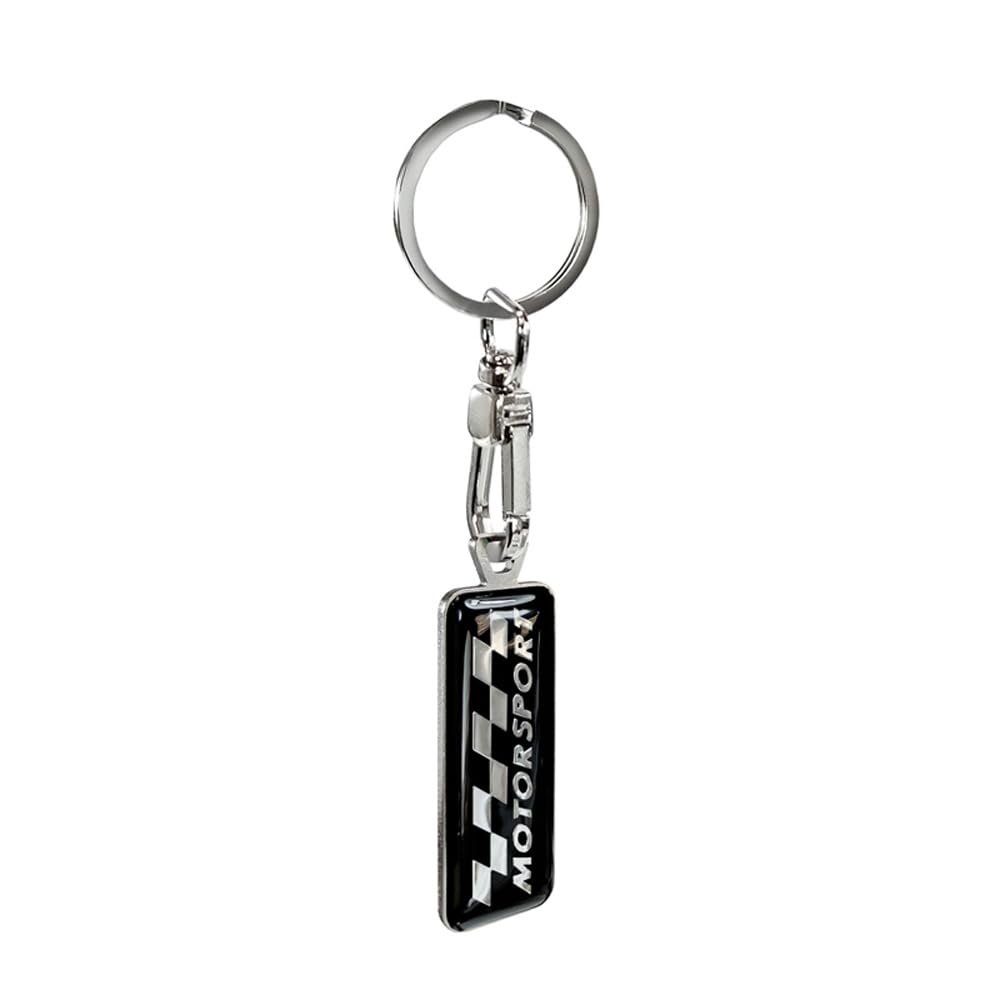 Avisa Stainless steel key chain - 'Motorsport' Black