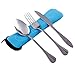 Bekith 6 Piece Stainless Steel Utensil Set (Knife, Fork, Spoon) Lightweight, Travel Flatware Set / Camping Cutlery Set with 2 Neoprene Cases