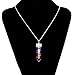 7 Chakra Amethyst Pendant Necklace, Healing Point Pendants, 20