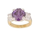 Glamour Rings Unique Fancy Cut Three Stone Cocktail