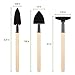 Mosuch Mini Garden Tools, Perfect 3 Piece Garden Set Stainless Steel Garden Tool Set Wood Handle Shovel Trowelthumb 1