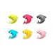 MAXGOODS Shark Shape Silicone Tea Bag Holder Cup Mug Candy Colors 6PCS