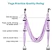 Gonex Aerial Yoga Swing Set, Yoga Hammock Trapeze Sling Kit with Instruction Antigravity Ceiling Hanging Yoga Swing, Purple