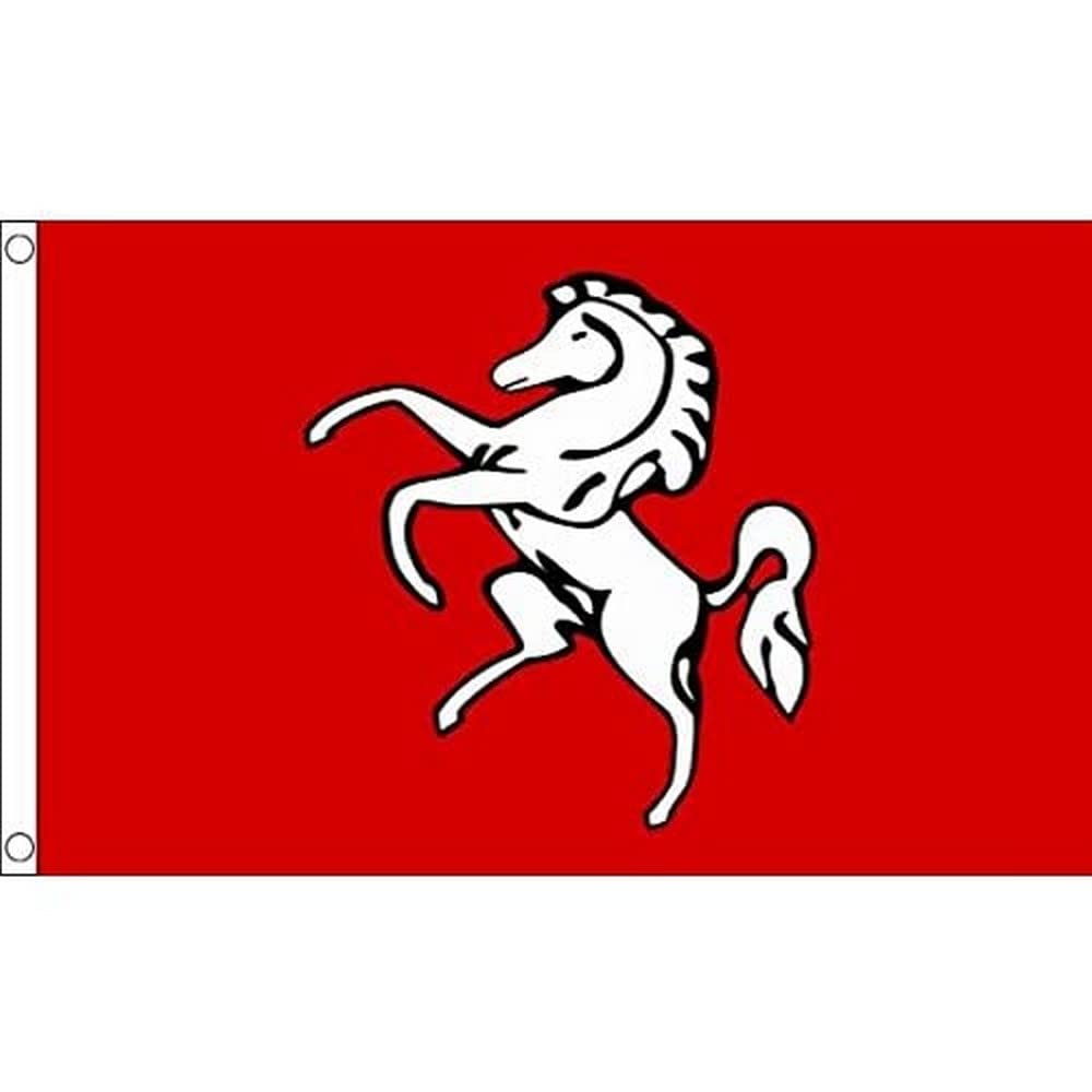 AZ FLAG - Kent County Flag - 3x5 Ft - 100D Polyester County Of Kent - England Banner with Two Metal Grommets - Fade Resistant - Vivid Colors - 3' x 5' Feet - 150x90 Cm