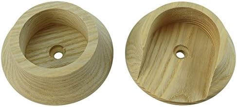 2 Pack PBH0423 Wood 1 3/8" Closet Pole Rod Socket Bracket Mounts Hickory