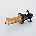 Beelee Deck Mounted Three Holes Double Handles Widespread Bathroom Sink Faucet, Oil Rubbed Bronze