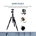 Moman Travel Camera Tripod with 360° Panorama Ball Head, 13.8-61.4 Inches Foldable Height,33.7 lbs Max Payload, Aluminum Alloy Tube for All DSLR & SLR Camera Camcorder