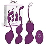 Kegel Balls for Women - Ben Wa Weight Balls for Exercise- 2-in-1 Pelvic Exercise Ball- Bladder Control & Pelvic Floor Strengthening Device -100% Silicone (New) (Purple)