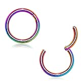 Hinged Seamless WildKlass Septum Clicker Ring 316L Surgical Steel (Sold Individually)