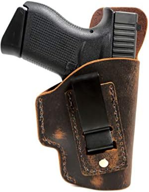 Ruger LC9 / LC9s/ LC380 Holster - IWB Leather Holster - Concealed Carry Holster - Natural Water Buffalo Hide - Soft Sided Leather Inside the Waistband (IWB) Concealed Carry Holster- Made In U.S.A.