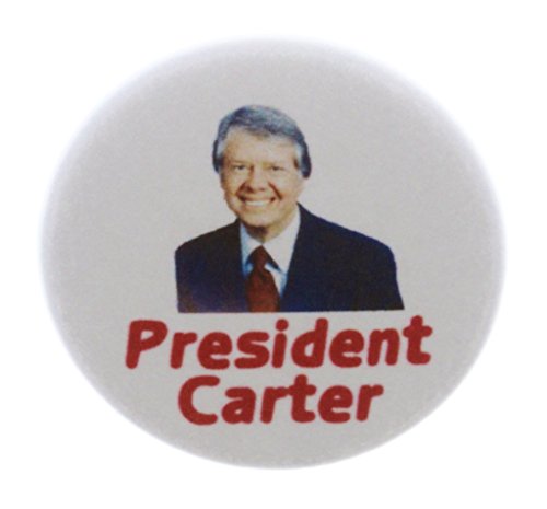 A&T Designs President Carter (pic) 1.25" Pinback Button Pin Jimmy