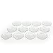Hosley Set of 12 Clear Glass Pillar Plates - 4