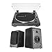 Audio-Technica AT-LP60X-BK Turntable (Black) Bundle with Microlab Pro1 Powered Bookshelf Speaker Pair (2 Items)thumb 1
