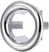 Cretty-Meet 3Pcs Sink Overflow Ring Cap Chrome ABS 22-24mm view 3