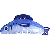 Fancy Sardine Hair Clips,Novelty Acetate Claw Clip for Women,Cute Fish Hair Clip,Big